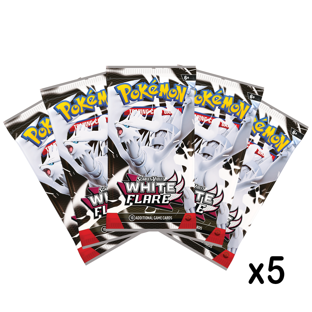 5 White Flare Booster Packs (English)