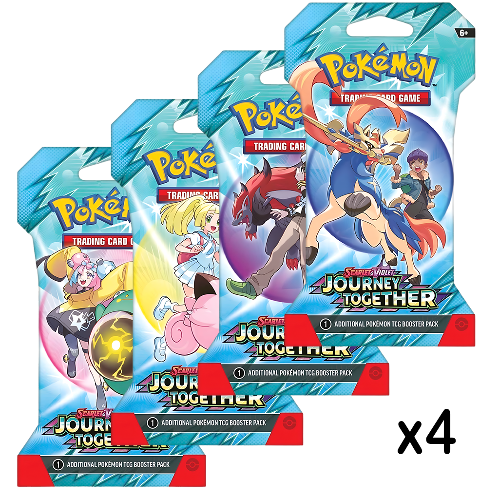 4 Journey Together Sleeved Booster Packs (English)
