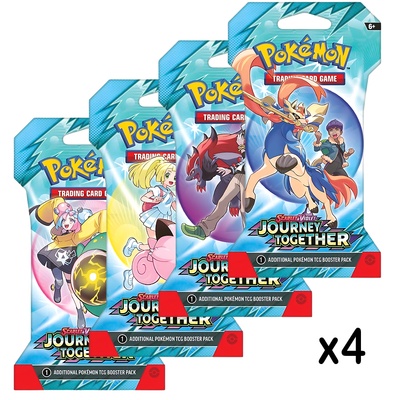 4 Journey Together Sleeved Booster Packs (English)