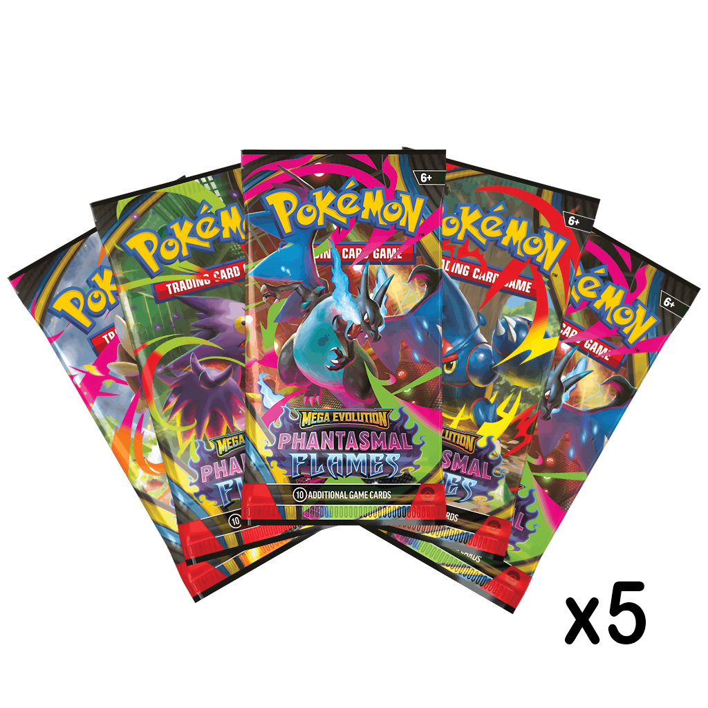 5 Phantasmal Flames Booster Packs (English)