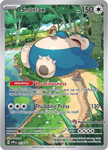 Pokémon Snorlax 051 SV Scarlet & Violet Promo Full Art Holo